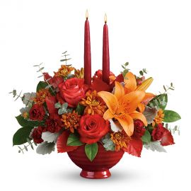 Autumnal rose bouquet